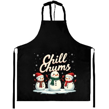 Discover Chill Chums Snowman Friends Festive Winter Fun Aprons