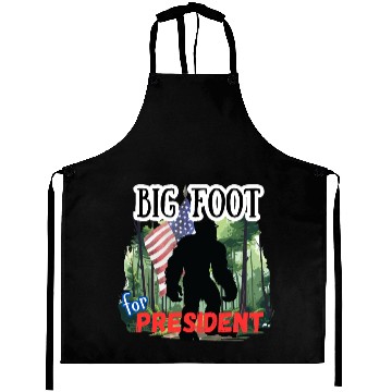 Discover BIG FOOT FOR PRESIDENT Aprons