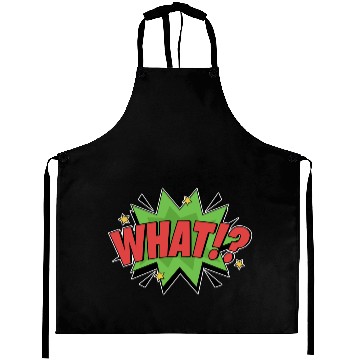 Discover What!? Retro Comic Pop Art Surprise Aprons