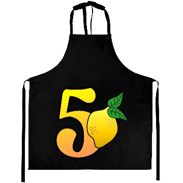 Discover Number 50th Birthday Lemon Aprons