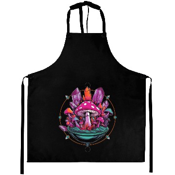 Discover Crystal Mushrooms Terrarium Aprons
