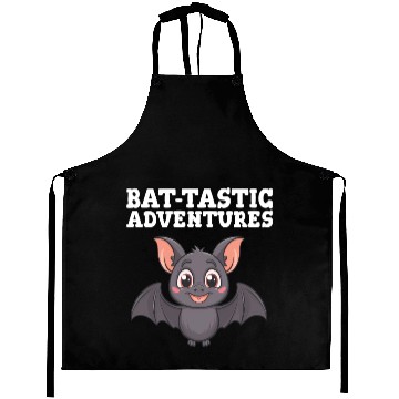 Discover Bat-tastic Adventures Cute Design Aprons