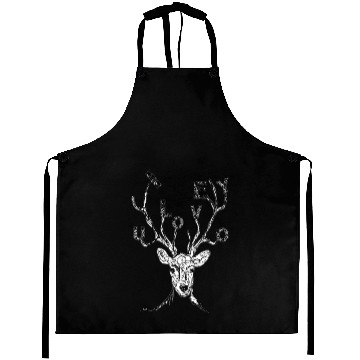 Discover Animal head abstract font art design Aprons