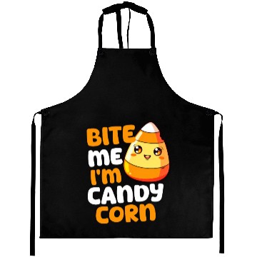 Discover Candy Corn Bite Me, I'M Candy Corn Aprons