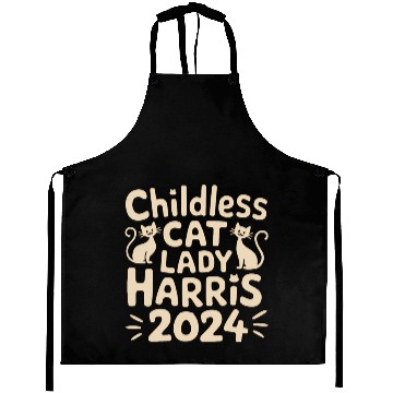 Discover Childless Cat lady Kamala Harris Aprons