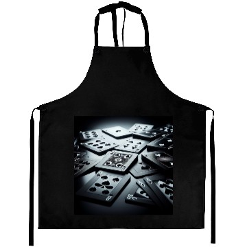 Discover Black Poker Cards Aprons