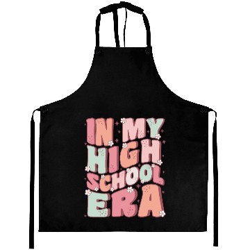 Discover In My High School Era Cute Groovy Back to School Aprons