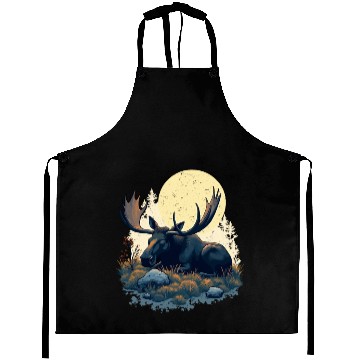 Discover Sleepshirt Scandinavia Sleeping Moose Reindeer Aprons