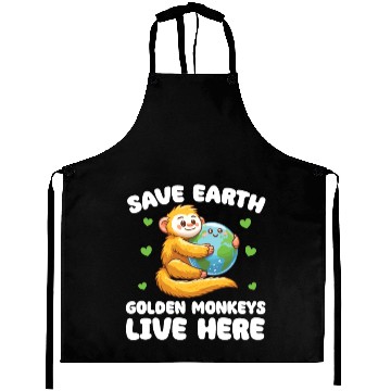 Discover Save The Earth Yellow Monkeys Live Here Earth Aprons