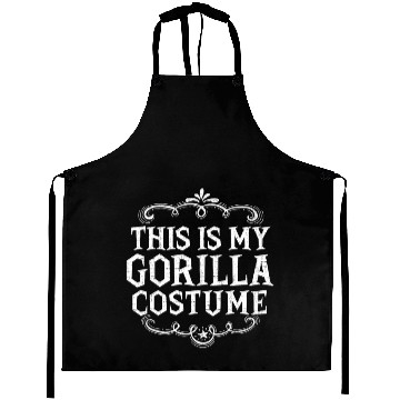 Discover This Is My Gorilla Funny Lazy Halloween Costume Aprons