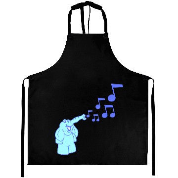 Discover Cute Elephant music nout Toot Trunk Trumpet Comic Aprons