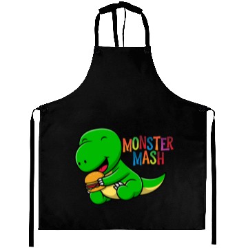Discover Monster eats hot dog Aprons