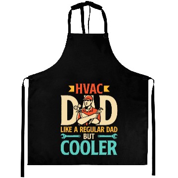 Discover HVAC Dad But Cooler Mens HVAC Technician Father Aprons