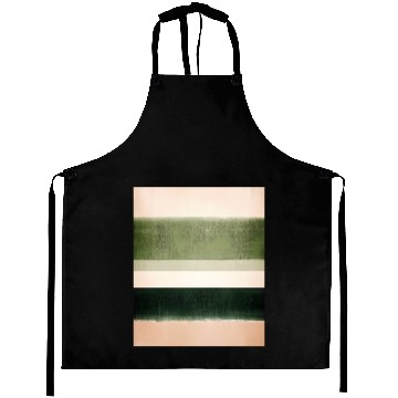 Discover Abstract Green Stripe Design Aprons