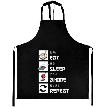 Discover Eat sleep anime repeat manga Aprons