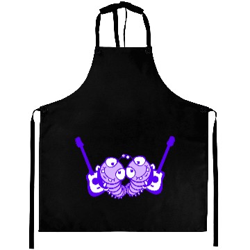 Discover 2 Guitar Caterpillars Party Team Two Friends Band Aprons