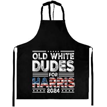 Discover Old White Dudes For Kamala Harris 2024 Election Aprons