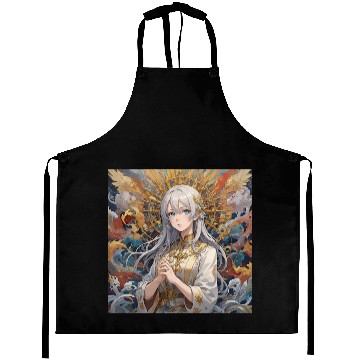 Discover Celestial Serenity: Divine Anime Portrait Aprons