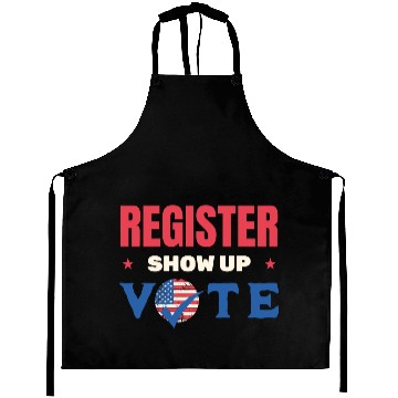 Discover Register Show Up Vote Election Voter Registration Aprons