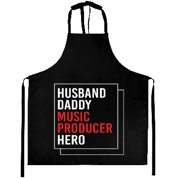 Discover Fathers Day Husband Daddy Music Producer Aprons