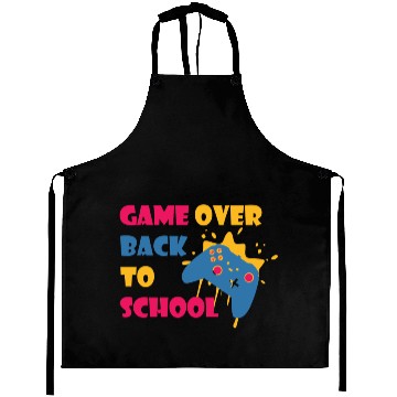 Discover Game Over Back To School Funny Student Aprons