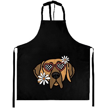 Discover Great Dane Brown Retro Dog Aprons