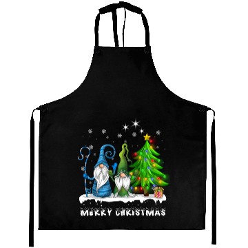 Discover Merry Christmas Gnomes Xmas Family Men Women Aprons