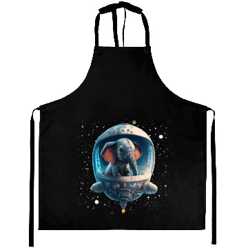 Discover Space Elephant Pilot: Lunar Explorer Elephant in Aprons