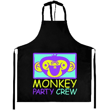 Discover Monkey Chimpanzee Party Animals Crew Team Friends Aprons