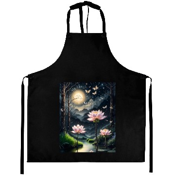 Discover Lotus Blossoms Under the Moonlight Aprons