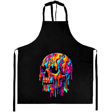 Discover Vibrant Psychedelic Skull Aprons