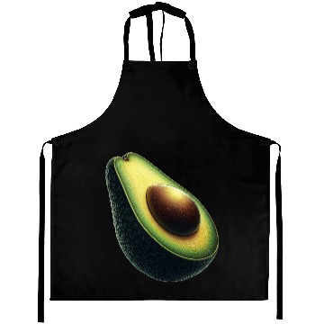 Discover Avocado food art vegan design Aprons