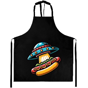 Discover UFO HotDog Abduction Aprons