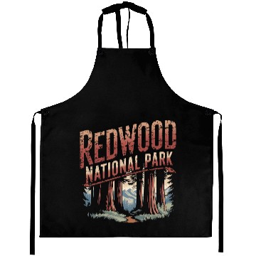 Discover Redwood National park vintage Aprons