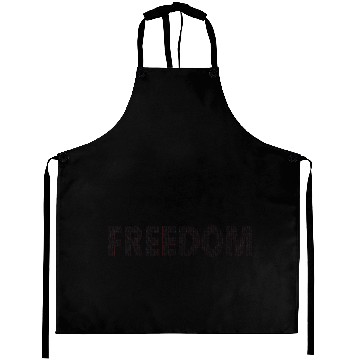 Discover FREEDOM (American Flag block letter) Aprons