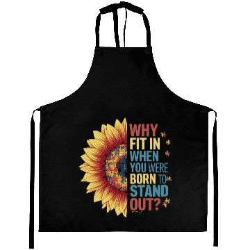 Discover Vibrant Sunflower Puzzle Aprons