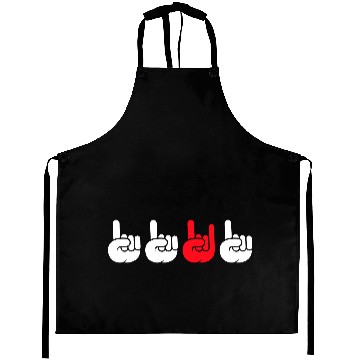 Discover 4 Be Different Heavy Metal Hard Rock Hand Gestures Aprons