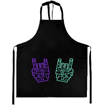 Discover Heavy metal nerd electronic circuits hand gestures Aprons