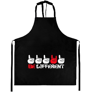 Discover 5 Be Different Heavy Metal Hard Rock Hand Gestures Aprons