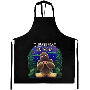 Discover Bigfoot cryptid believe in you Aprons