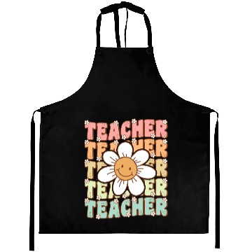 Discover Groovy Teacher Cute Daisy Flower Back to School Aprons