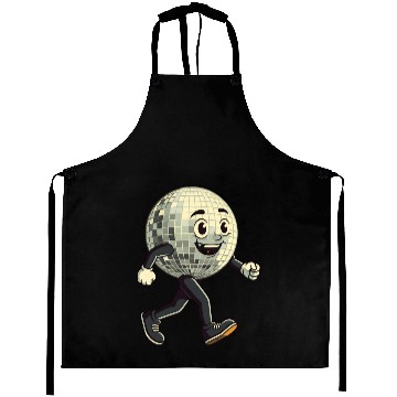 Discover Disco Ball Walking - Retro Funk in Motion Aprons