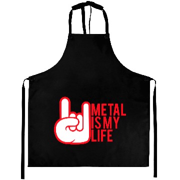 Discover Heavy Metal Is My Life Hard Rock Music Text Quote Aprons