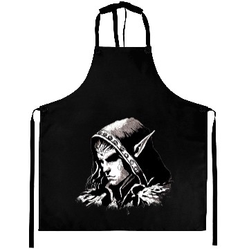 Discover Dark Elf Archmage Illustration Aprons