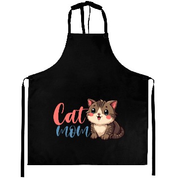 Discover Adorable Cat Mom Design with Cute Kitten Aprons
