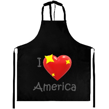 Discover I Love America Aprons
