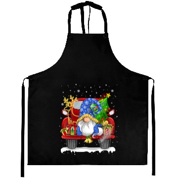 Discover Christmas Truck Cute Gnome Aprons