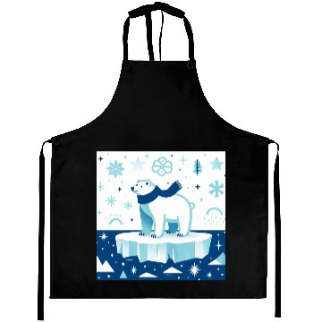 Discover Polar Bear in Winter Wonderland Aprons