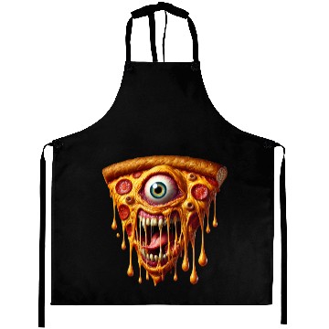 Discover Terrifying Monster Pizza Slice | Hyper-Realistic Aprons