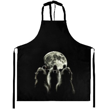 Discover Baboon Monkey Howling Moon Aprons